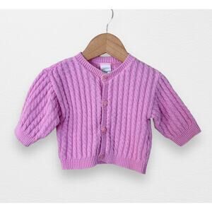 💕Hanna Andersson Cable Knit Cardigan, 3-6 Months